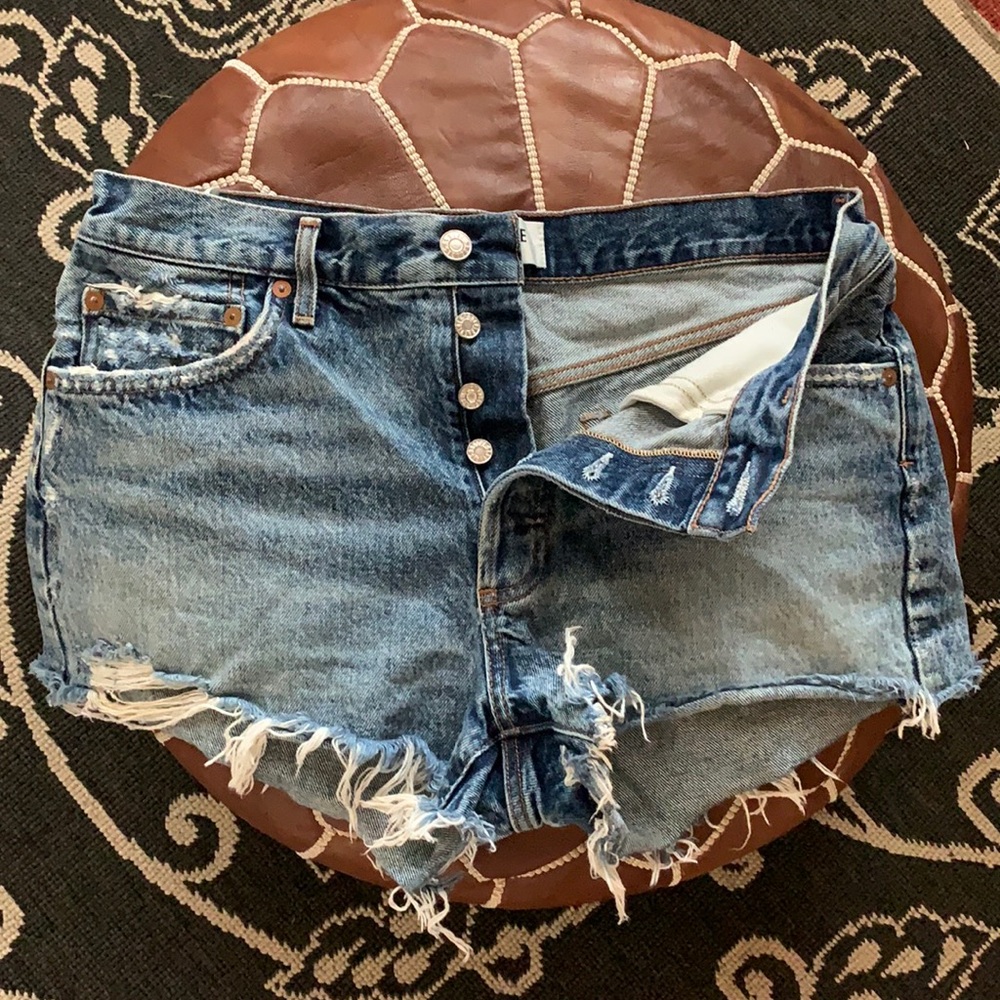 Agolde Vintage Cut Offs .Color Skywave. Worn once